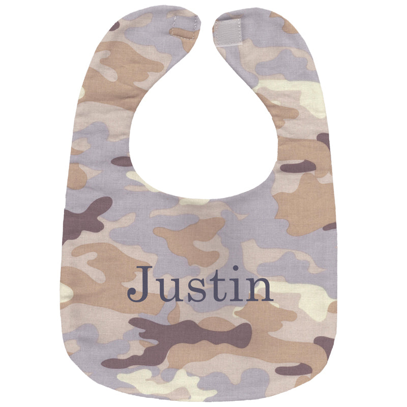 Personalized Bib Safari Camo Bibs Moonbeam Baby