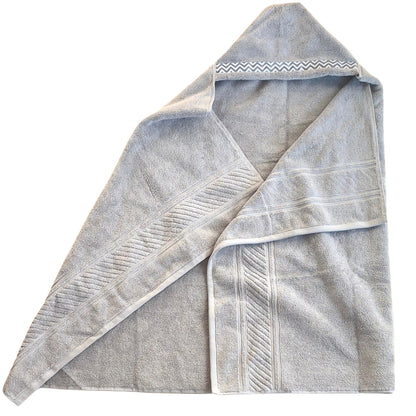 Hooded Towel Silver Grey Collection Hooded Towels Moonbeam Baby