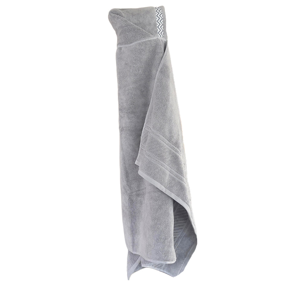Hooded Towel Silver Grey Collection Hooded Towels Moonbeam Baby
