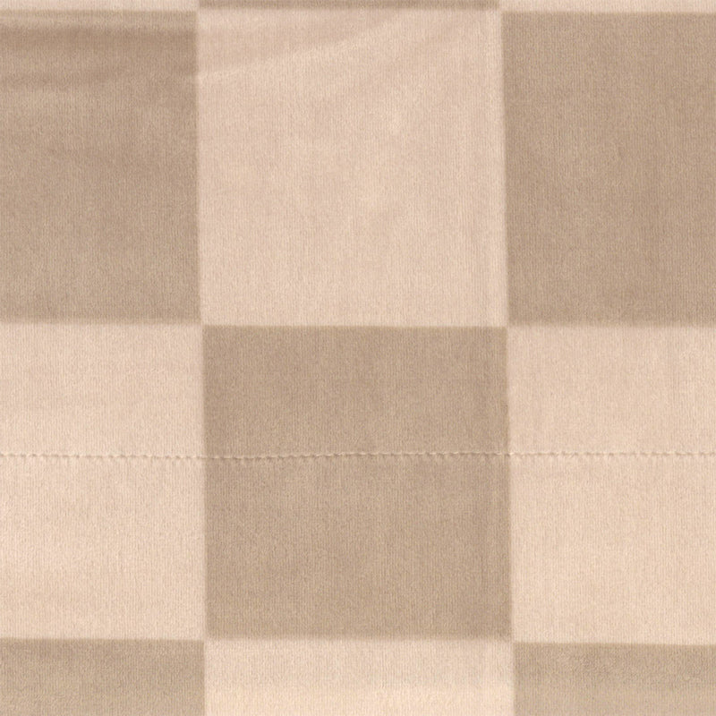 Personalized Baby Blanket Minky Stretch - Neutral Checkered Baby Blankets Saranoni