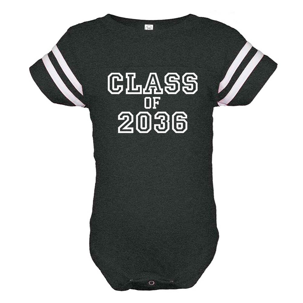 Personalized Vintage Onesie - Class Of Personalized Printed Tees Kristi 3-6 mo (6 Months) Vintage Smoke 