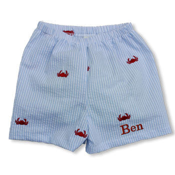 Boy Shorts - Red Crabs Discontinued Baby Snob   