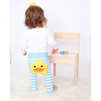 Crawling Legging & Sock Set - Puddles the Duck Monogrammed Apparel Zoochini   