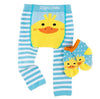 Crawling Legging & Sock Set - Puddles the Duck Monogrammed Apparel Zoochini   