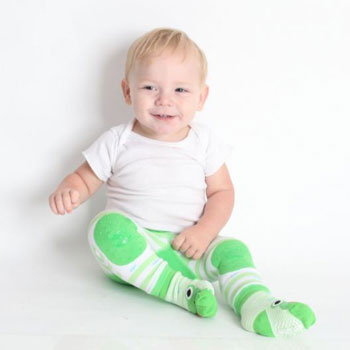 Crawling Legging & Sock Set - Flippy the Frog Monogrammed Apparel Zoochini   