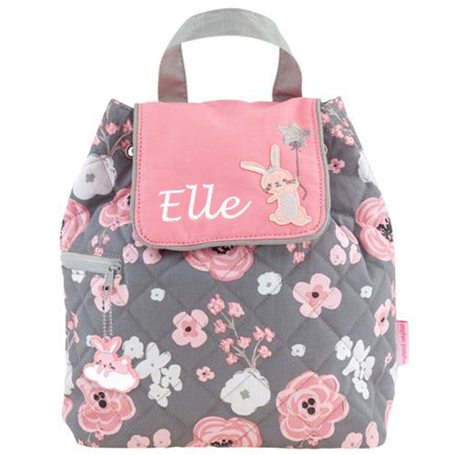Personalized Backpack by Stephen Joseph  Floral Bunny Discontinued Discontinued   