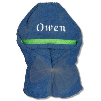 Hooded Towel  Royal Blue Collection Discontinued Moonbeam Baby   