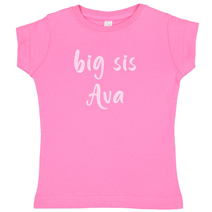 Big Sis  Raspberry Short Sleeve Tee  Click for Options Big Sister & Little Sister Shirts Kristi   