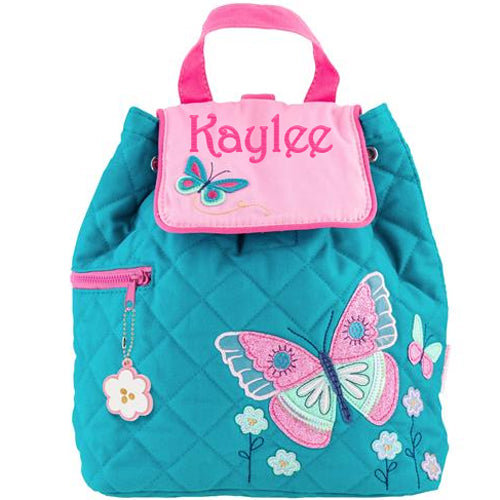 Personalized Backpack by Stephen Joseph  Aqua Butterfly Discontinued Discontinued   