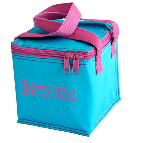 Snack Square  Aqua & Hot Pink Discontinued Discontinued