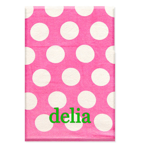 Personalized Beach Towels - Hot Pink Polka Dot Beach Towels SS Active   