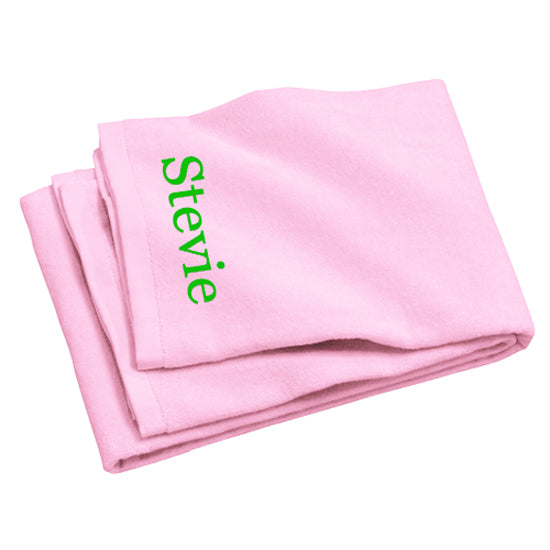Personalized Beach Towels - Pink Discontinued San Mar   
