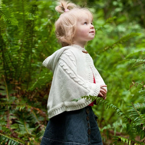 Personalized Knit Cape - Ivory Discontinued Discontinued   