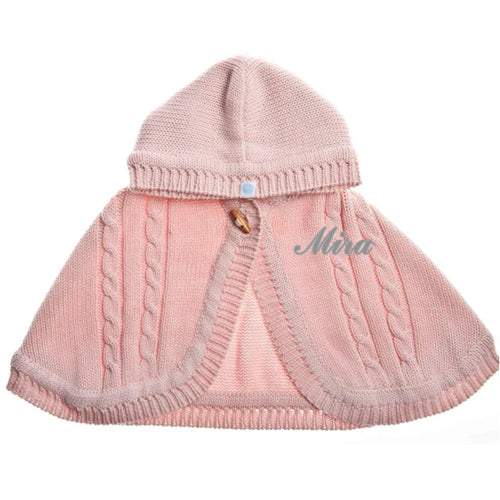 Personalized Knit Cape - Pink Discontinued Discontinued   