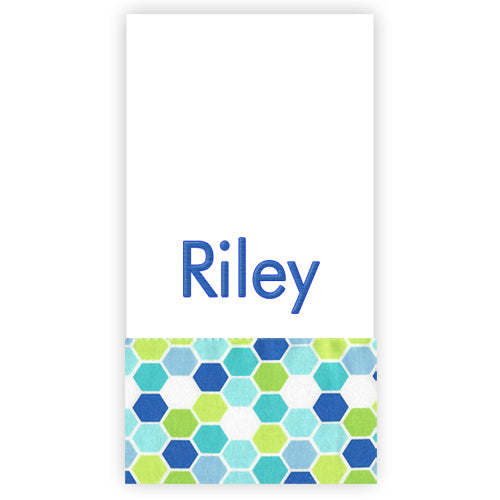 Personalized Burp Cloth   Brighten Up Blue/Green Discontinued Discontinued   