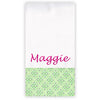 Personalized Burp Cloth   Clover Flowers Discontinued Moonbeam Baby   