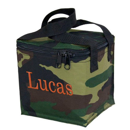 Snack Square - Camo Backpacks and Lunch Boxes Mint   