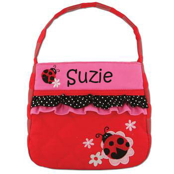 Stephen Joseph Quilted Purse - Ladybug w/Ruffles Discontinued Discontinued   