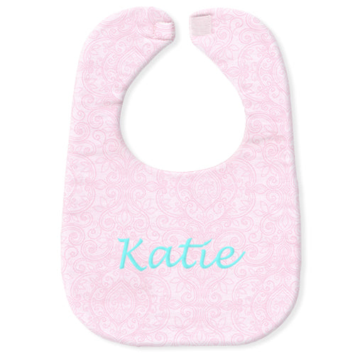 Personalized Bib  Etched Tulips Bibs Moonbeam Baby   