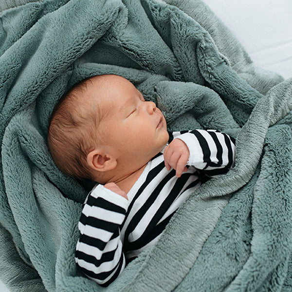 Personalized Baby Blanket  Eucalyptus Lush Baby Blankets Saranoni   