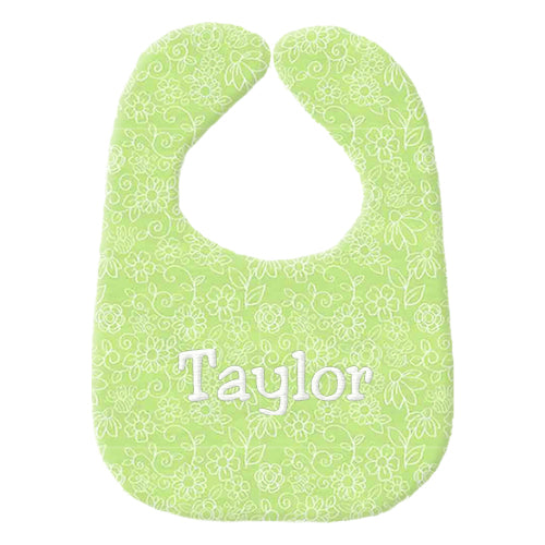 Personalized Bib  Birds & Bees Bibs Moonbeam Baby   