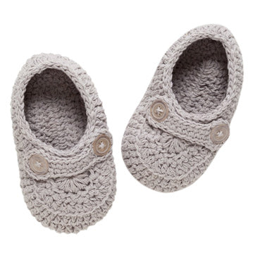 Baby Booties  Light Grey Accessories Elegant Baby   