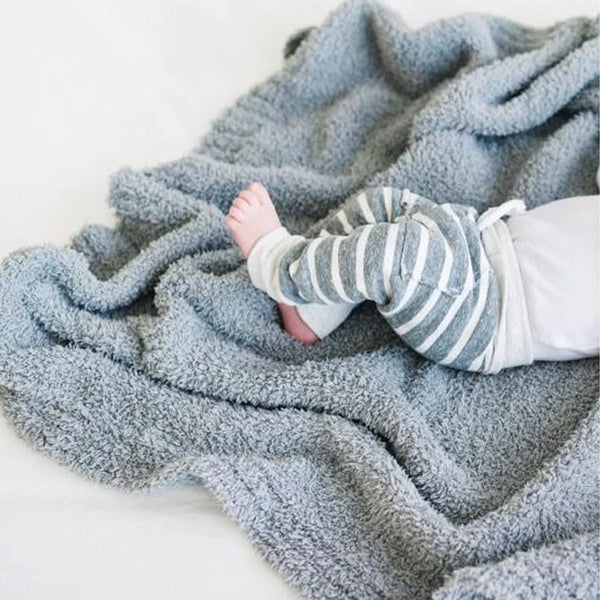 Personalized Baby Blanket  Grey Bamboni Baby Blankets Saranoni   