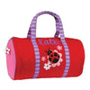 Personalized Duffel Bag by Stephen Joseph  Ladybug Discontinued Discontinued   