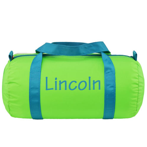 Personalized Duffel Bag by Mint  Lime & Aqua Discontinued Mint   