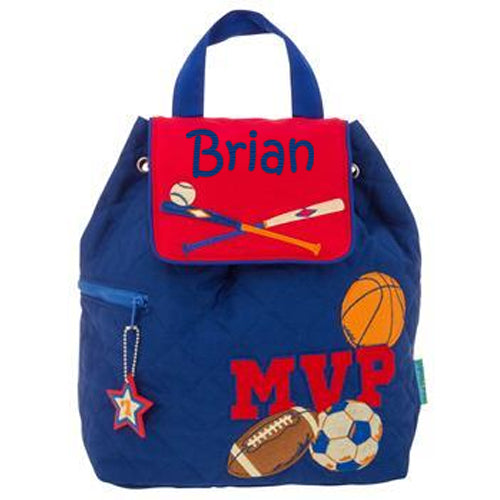Personalized Backpack by Stephen Joseph Sports MVP Discontinued Discontinued   