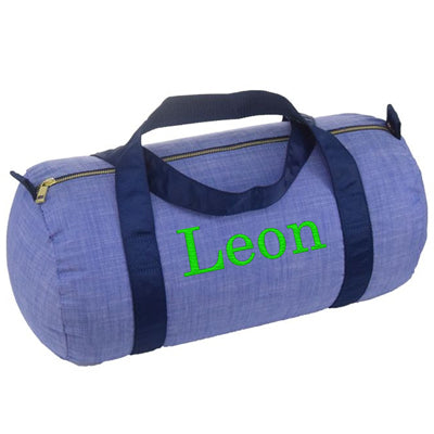 Personalized Duffel Bag by Mint  Navy Chambray Bags & Totes Mint   