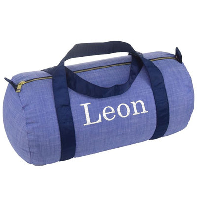Personalized Duffel Bag by Mint  Navy Chambray Bags & Totes Mint   
