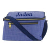 Personalized Lunch Box by Mint  Navy Chambray Backpacks and Lunch Boxes Mint   