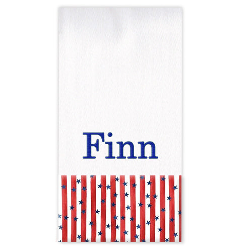 Personalized Burp Cloth  Stars and Stripes Burp Cloths Moonbeam Baby   