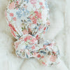Stretchy Swaddle and Bow Set  Vintage Floral Discontinued Saranoni   