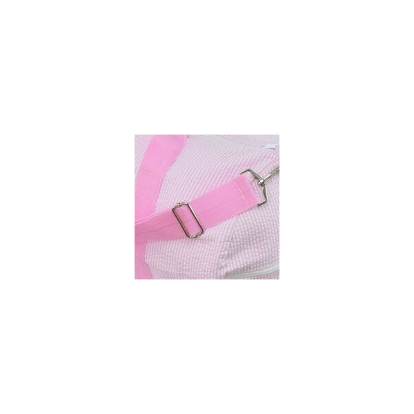 Personalized Weekender Duffel Bag by Mint  Pink Seersucker Bags & Totes Mint   