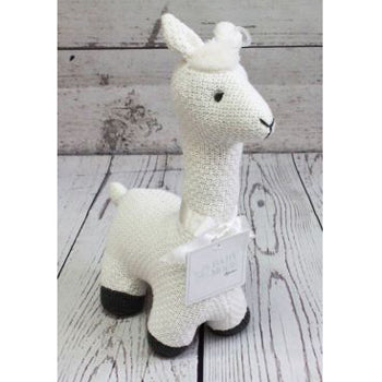 Cable Knit Llama - Ivory Discontinued Rose Textiles   