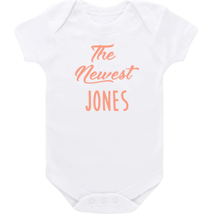 The Newest  <br> White Short Sleeve Onesie Personalized Printed Tees Kristi 6-12 Month  