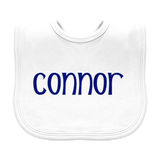 Personalized Bib - White - Click for Options Bibs Kristi   